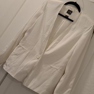 Armani Exchange white blazer